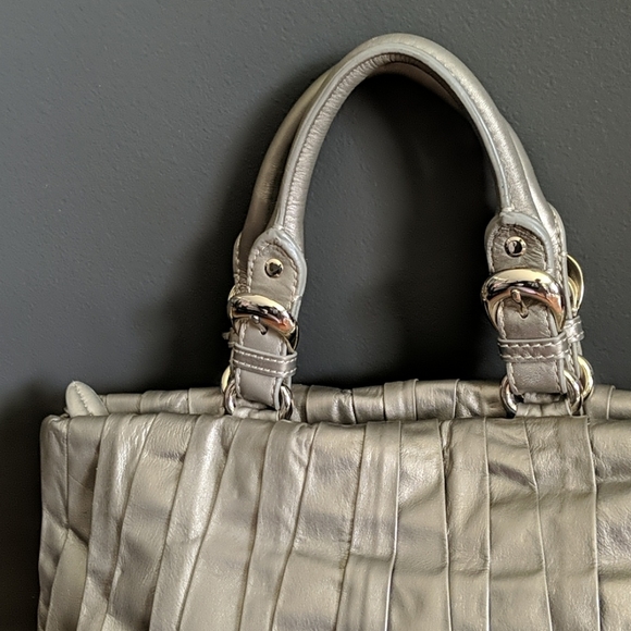 Elie Tahari Metallic Leather Shopper Tote - Picture 2 of 9